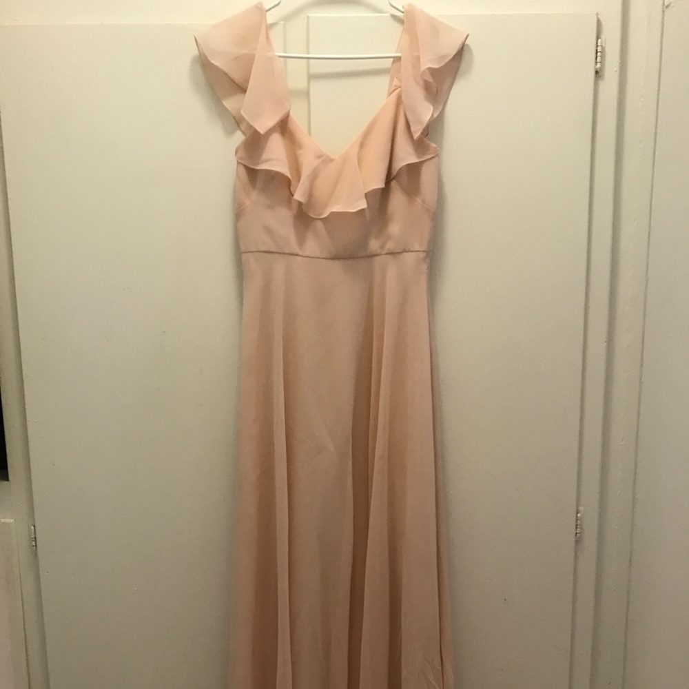 Blush bridesmaid dress